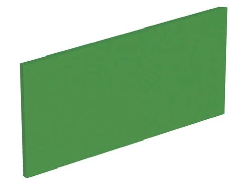 Декоративна бічна панель для раковини Geberit Bambini Varicor зелений 431030229