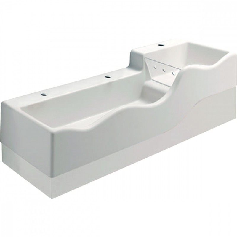 Раковина для ванной Geberit Bambini для детей левая 139х41,5 см Varicor альпин белый 430300016