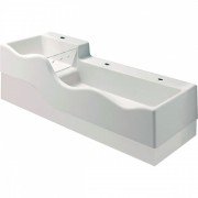 Раковина для ванної Geberit Bambini для дітей права 139х41,5 см Varicor альпін білий 430350016