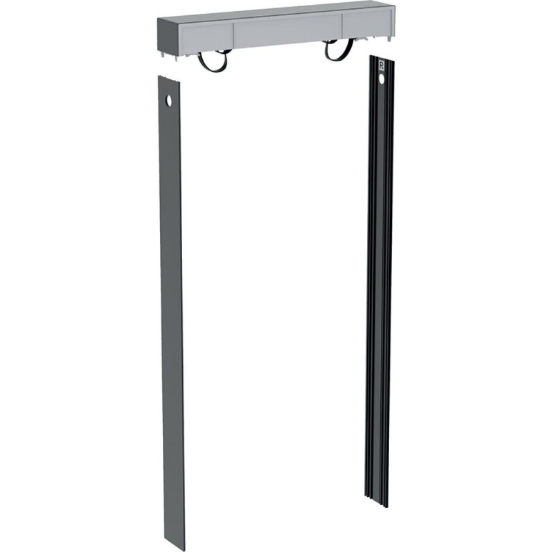 Комплект кришки і бічних накладок для сантехнічного модуля Geberit Monolith Plus алюміній чорний хром 131.193.00.1