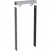 Комплект кришки і бічних накладок для сантехнічного модуля Geberit Monolith Plus алюміній чорний хром 131.193.00.1