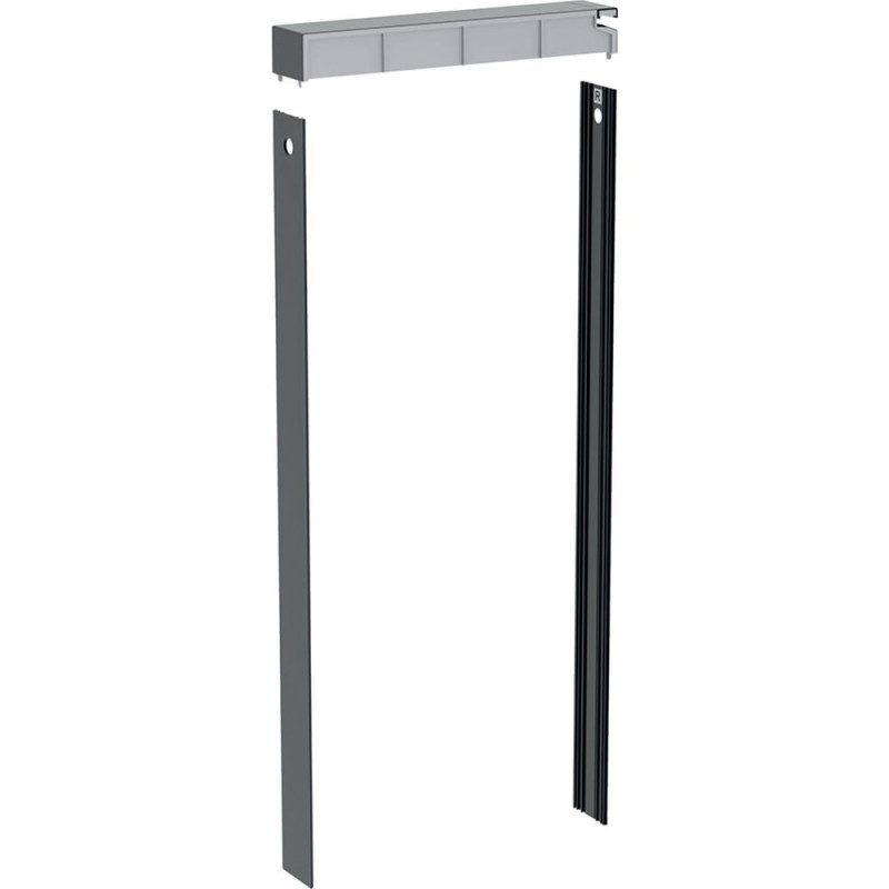 Комплект крышки и боковых накладок для сантехнического модуля Geberit Monolith алюминий черный хром 131.195.00.1