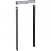 Комплект кришки і бічних накладок для сантехнічного модуля Geberit Monolith алюміній чорний хром 131.195.00.1