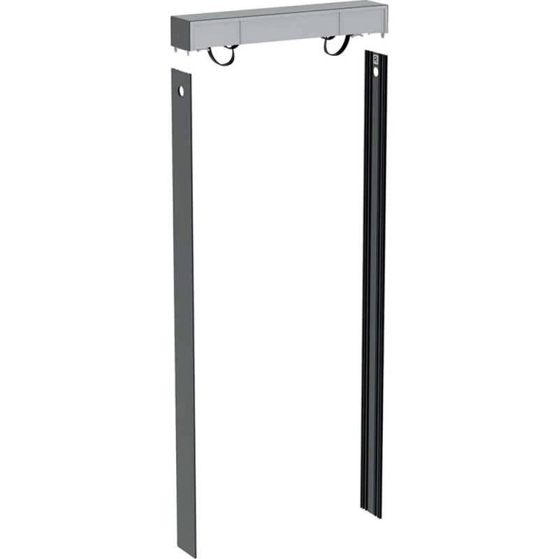 Комплект кришки і бічних накладок для сантехнічного модуля Geberit Monolith Plus алюміній чорний хром 131.197.00.1