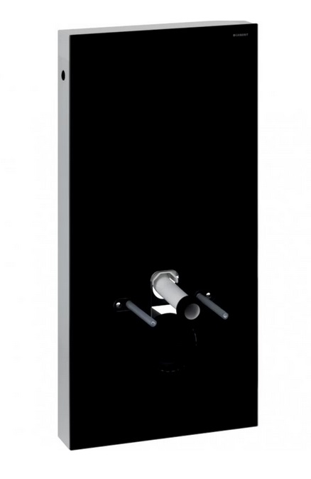 Система инсталляции для подвесного унитаза Geberit Monolith 101 см черное стекло/алюминий черный хром 131.021.SJ.6