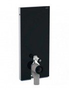 Система инсталляции для напольного унитаза Geberit Monolith 114 см черное стекло/алюминий черный хром 131.033.SJ.6
