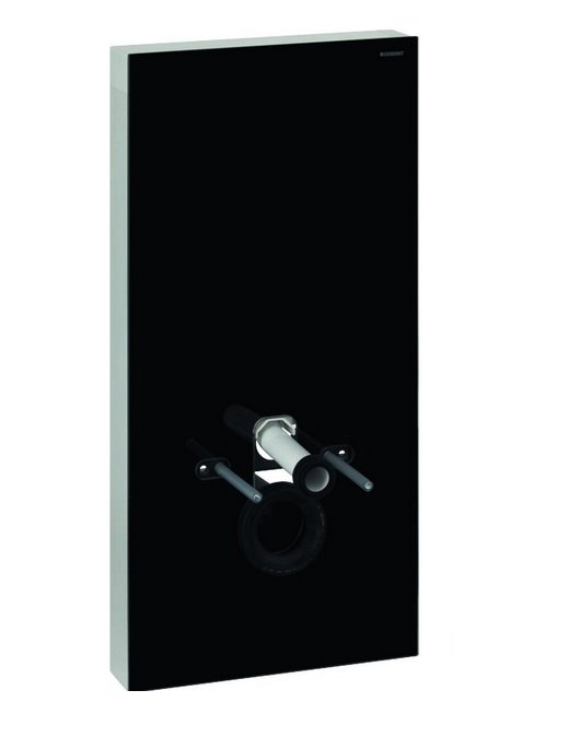 Система інсталяції для підвісного унітазу Geberit Monolith Plus 101 см чорне скло/алюміній чорний хром 131.221.SJ.6