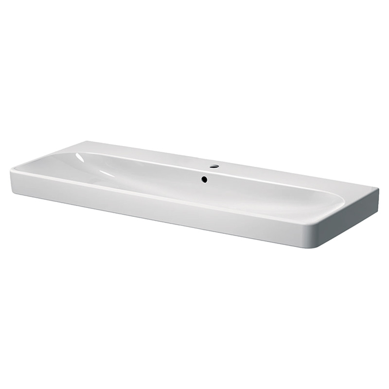 Раковина для ванной Geberit Smyle Square 120x48 см фарфор белый 500.226.01.1