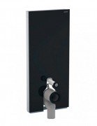Система инсталляции для напольного унитаза Geberit Monolith Plus 114 см черное стекло/алюминий черный хром 131.233.SJ.6