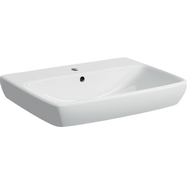 Раковина для ванной Geberit Selnova Square 65x48 см фарфор белый 500.299.01.1