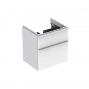 Тумба под раковину Geberit Smyle Square 58,4х47 см подвесная ДСП белый глянец 500.352.00.1
