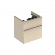 Тумба под раковину Geberit Smyle Square 58,4х47 см подвесная ДСП песочно-серый 500.352.JL.1