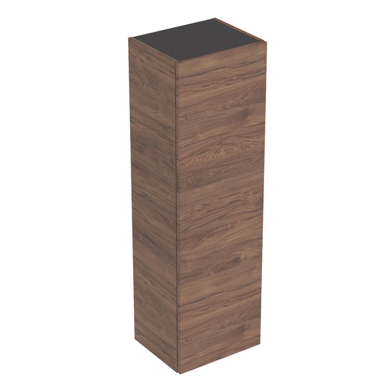 Пенал для ванної Geberit Smyle Square 36х118 см підвісний ДСП темний горіх 500.361.JR.1