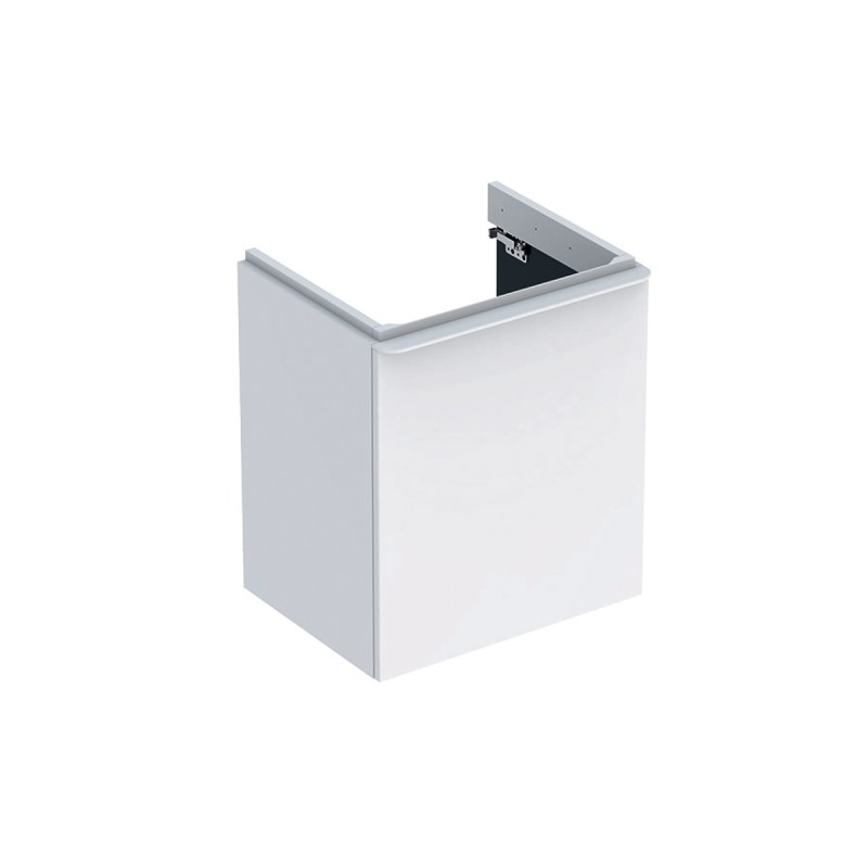Тумба під раковину Geberit Smyle Square 53,6х43,3 см петлі справа ДСП білий глянець 500.365.00.1
