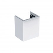 Тумба под раковину Geberit Smyle Square 53,6х43,3 см петли слева ДСП белый глянец 500.366.00.1