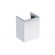 Тумба під раковину Geberit Smyle Square 49,2х40,6 см петлі справа ДСП білий глянець 500.363.00.1