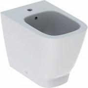 Биде напольное приставное Geberit Smyle Square 35х54 см фарфор белый 500.841.00.1
