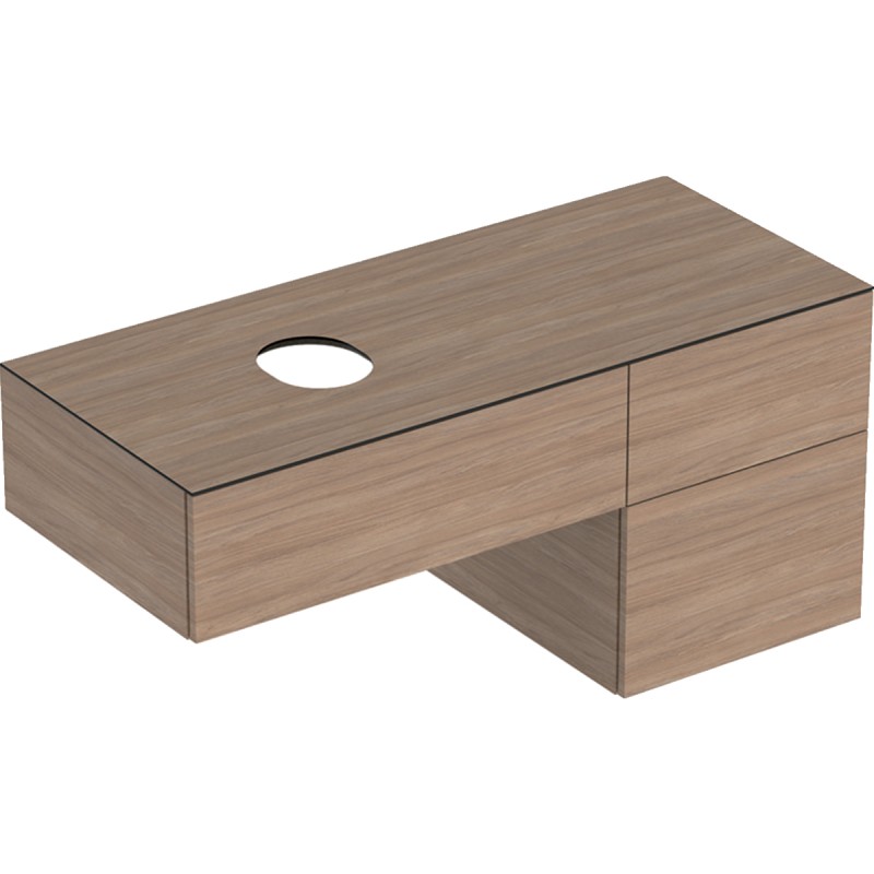 Тумба под накладную раковину Geberit VariForm 120х51 см ДСП дуб 501.187.00.1