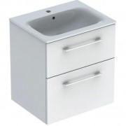 Тумба під раковину Geberit Selnova Square 58,8х50,2 см ДСП білий глянець 501.204.00.1