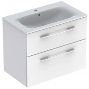 Тумба під раковину Geberit Selnova Square 78,8х50,2 см ДСП білий глянець 501.208.00.1