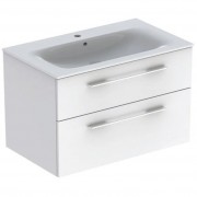 Тумба під раковину Geberit Selnova Square 98,8х50,2 см ДСП білий глянець 501.212.00.1