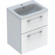 Тумба под раковину Geberit Selnova Square 53,8х50,2 см ДСП белый глянец 501.200.00.1