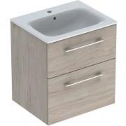 Тумба под раковину Geberit Selnova Square 58,8х50,2 см ДСП светлый орех 501.207.00.1