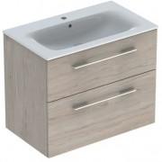 Тумба под раковину Geberit Selnova Square 78,8х50,2 см ДСП светлый орех 501.211.00.1