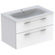 Тумба под раковину Geberit Selnova Square 98,8х50,2 см ДСП белый глянец 501.212.00.1