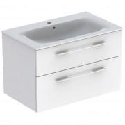 Тумба під раковину Geberit Selnova Square 98,8х50,2 см ДСП білий глянець 501.212.00.1