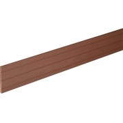 Цокольная планка для террасной доски Bergdeck дерево/ПВХ орех BDM003
