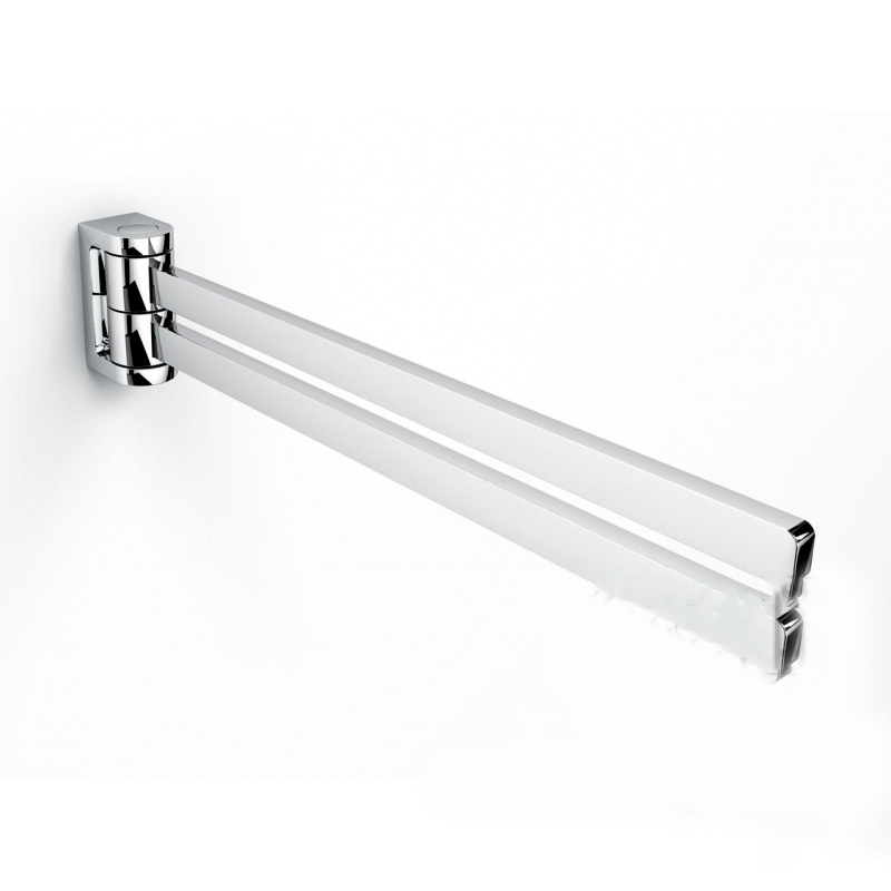 Держатель для полотенец Ibb Brixia двойной поворотный пластик хром BX05PCRO