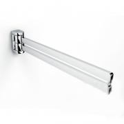 Держатель для полотенец Ibb Brixia двойной поворотный пластик хром BX05PCRO