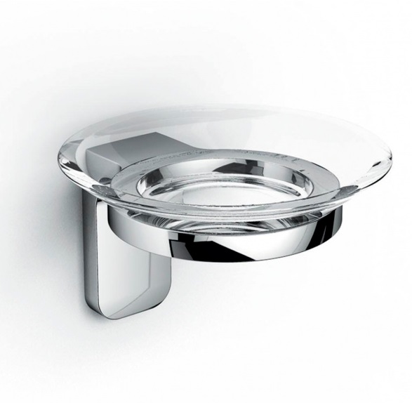 Мильниця для ванною Ibb Brixia настінна пластик хром BX01PCRO