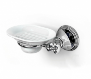 Мыльница для ванной Ibb Liberty настенная белый/хром LI01CRO