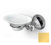 Мыльница для ванной Ibb Liberty настенная белый/золото LI01ORO