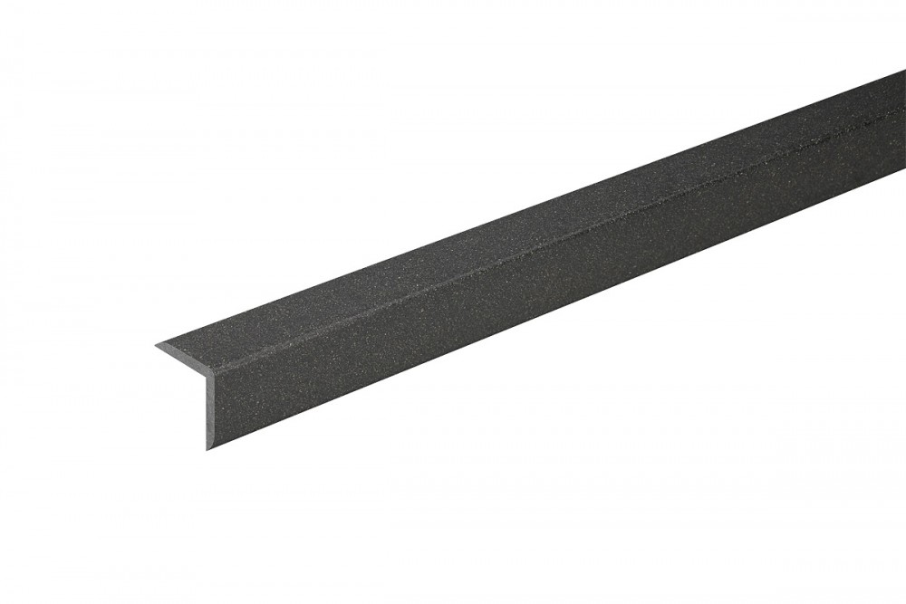 Кутовий профіль для терасної дошки Bergdeck дерево/ПВХ чорний BDK002