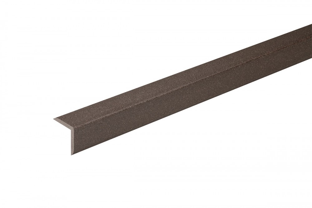 Кутовий профіль для терасної дошки Bergdeck дерево/ПВХ горіх BDK003