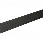 Цокольная планка для террасной доски Bergdeck дерево/ПВХ черный BDM002