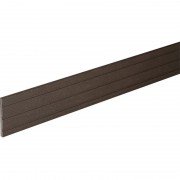 Цокольная планка для террасной доски Bergdeck дерево/ПВХ каштан BDM004
