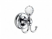 Гачок для ванної Ibb Madras Oriente Swarovski подвійний метал хром MA08CROSWA
