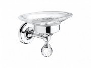 Мыльница для ванной Ibb Madras Oriente Swarovski настенная металл/стекло хром MA01CCROSWA