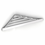 Полка для ванной Ibb Brixia Angolare Doccia угловая ABS-пластик хром AV83CRO