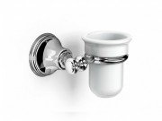 Стакан для зубных щеток Ibb Liberty настенный белый/хром LI02CRO