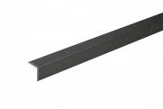 Угловой профиль для террасной доски Bergdeck дерево/ПВХ черный BDK002