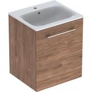 Тумба под раковину Geberit Selnova Square 53,8х50,2 см ДСП темный орех 501.218.00.1