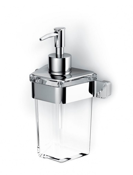 Дозатор для рідкого мила Ibb Green настінний скло/полірована нержавіюча сталь GL01DACL