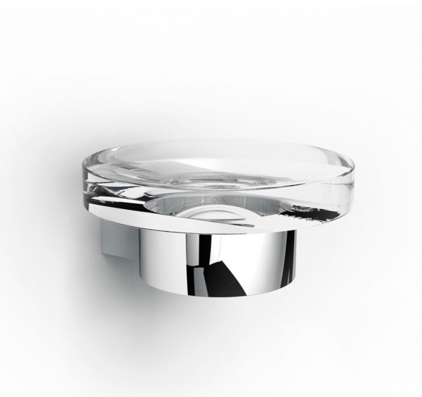 Мыльница для ванной Ibb Lapiana настенная стекло/металл хром LN01CCRO