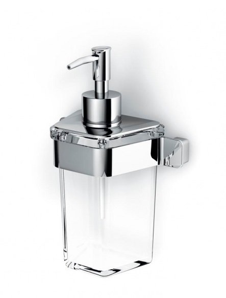 Дозатор для рідкого мила Ibb Green настінний скло/полірована нержавіюча сталь GL01DACL