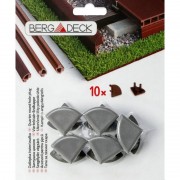 Заглушки профиля овального для террасной доски Bergdeck дерево/ПВХ клен (упаковка 10 шт) BDZC05